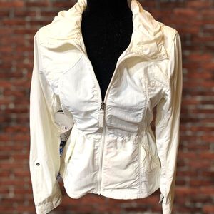 Eddie Bauer Travex White Getaway Rain Jacket S